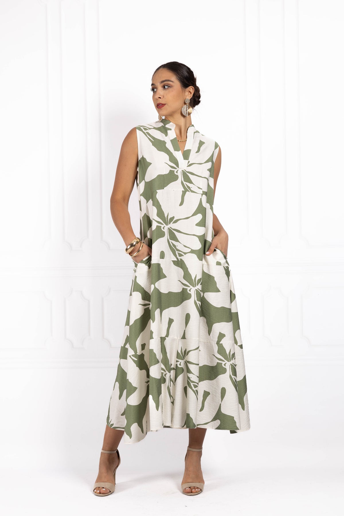 Sukienka ULLA Khaki