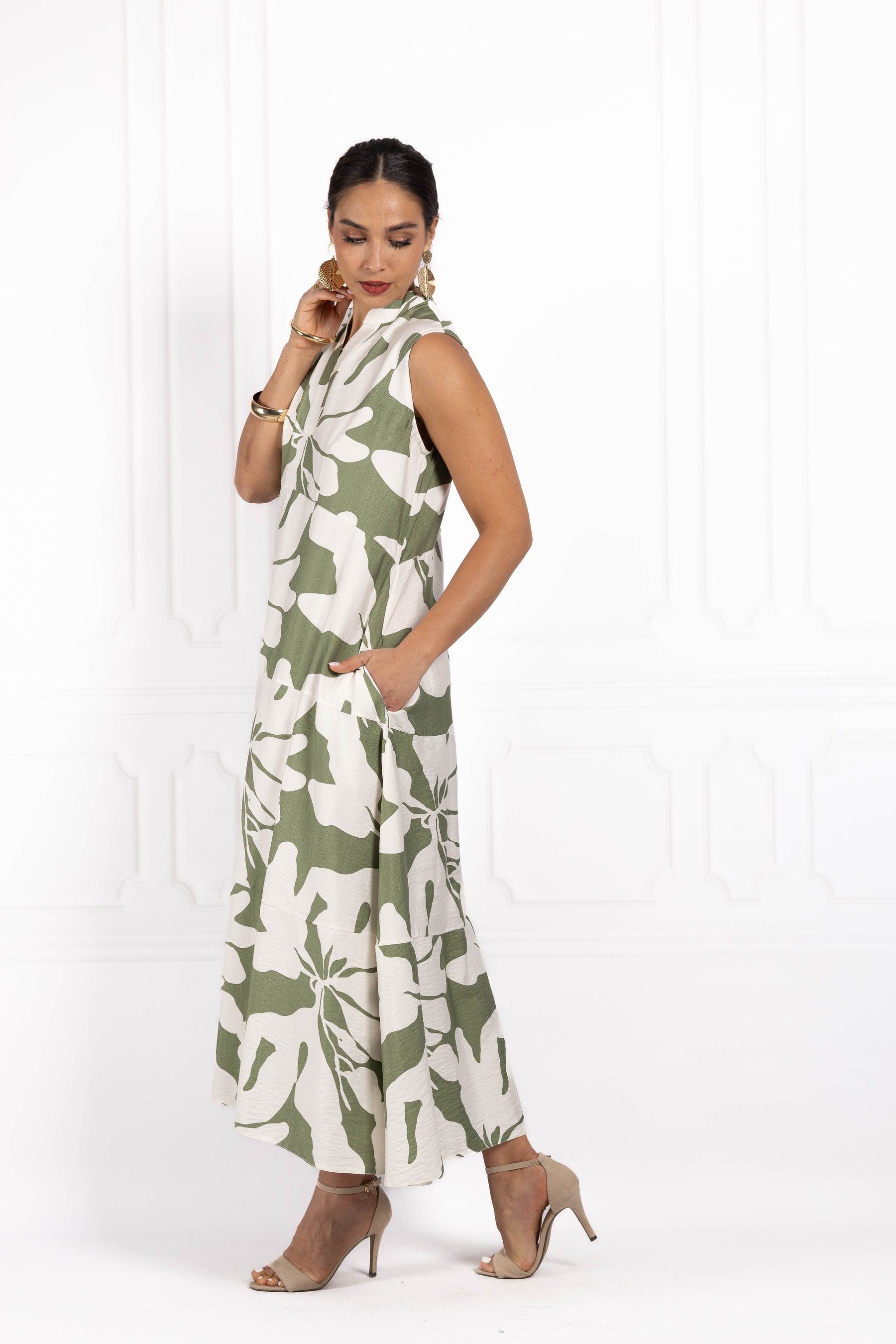 Sukienka ULLA Khaki