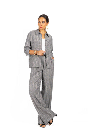 Komplet z lnu GOLDEN Grey