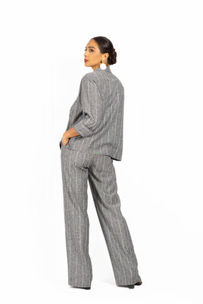 Komplet z lnu GOLDEN Grey