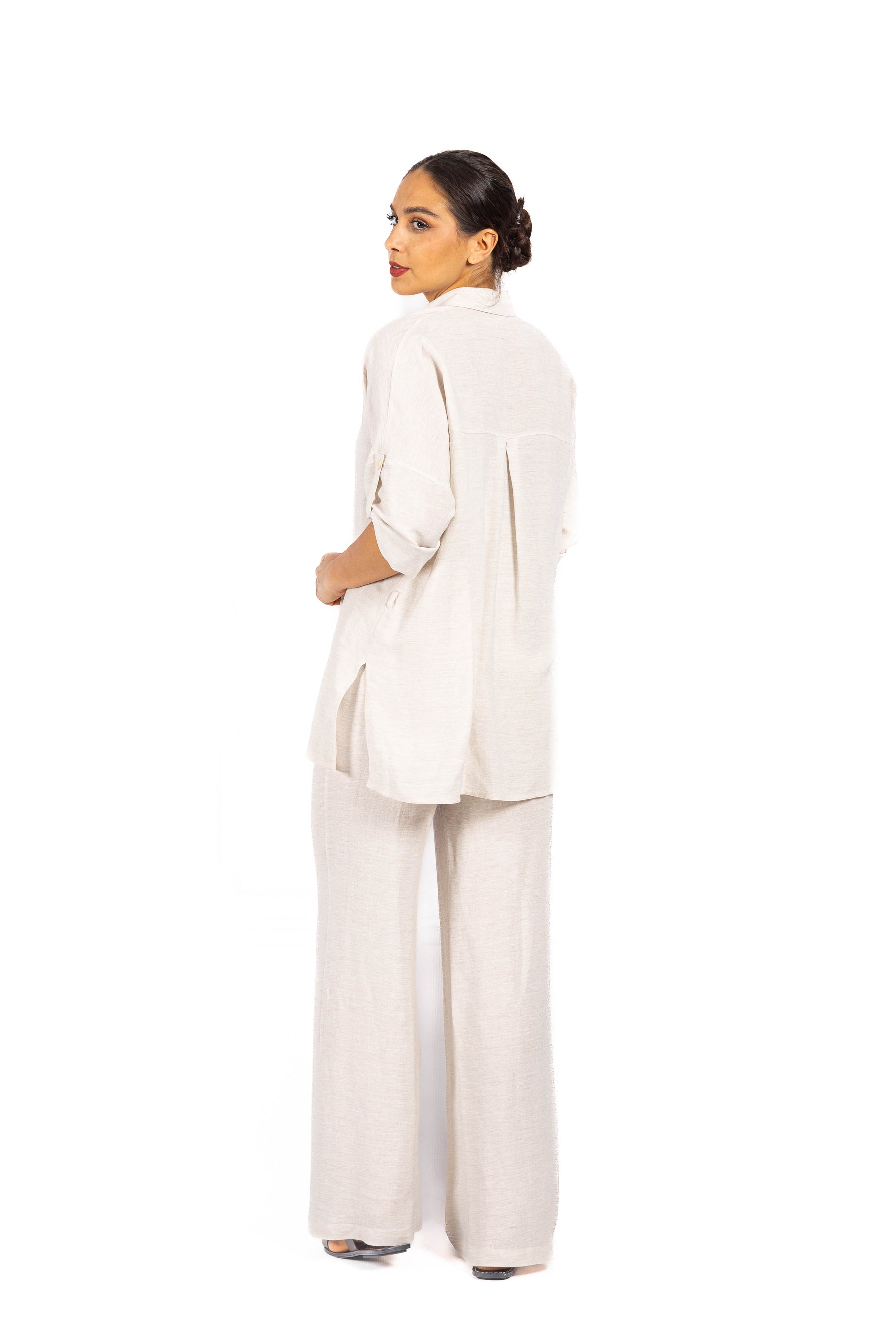 Komplet z lnu SOFT WIND Beige