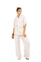 Komplet z lnu SOFT WIND Beige