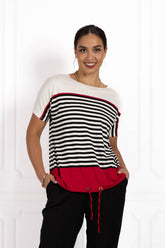 Bluzka damska JOANNA TriColor Red