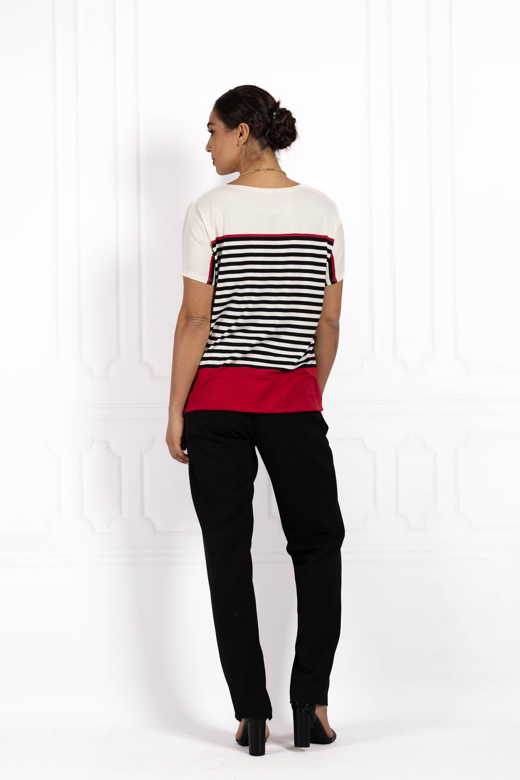 Bluzka damska JOANNA TriColor Red