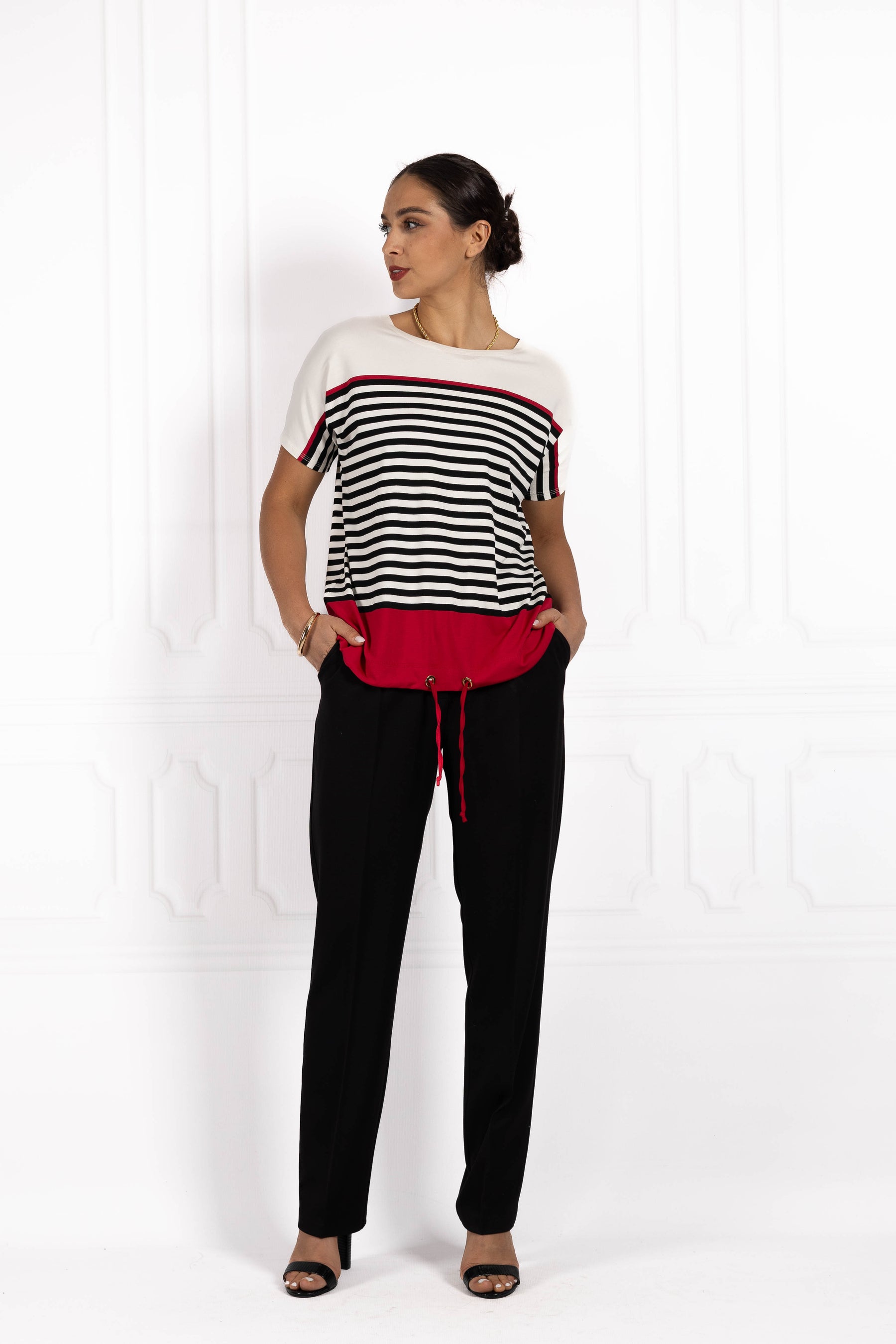 Bluzka damska JOANNA TriColor Red