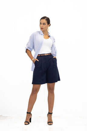 Bermudy damskie CAPRI Navy