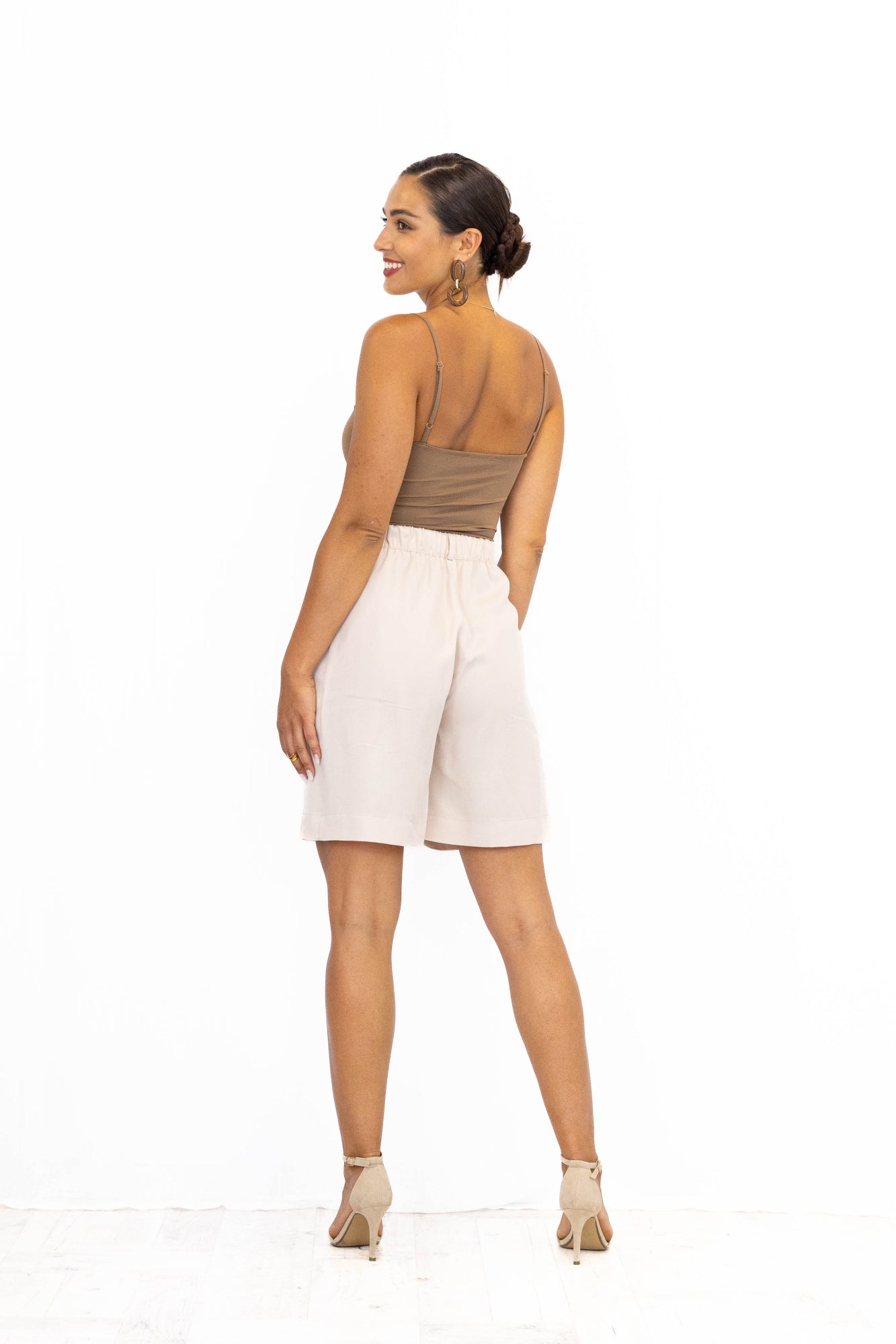 Bermudy damskie CAPRI Light beige