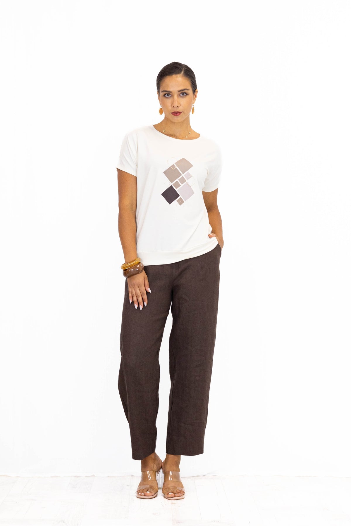 Bluzka damska JOANNA Squares