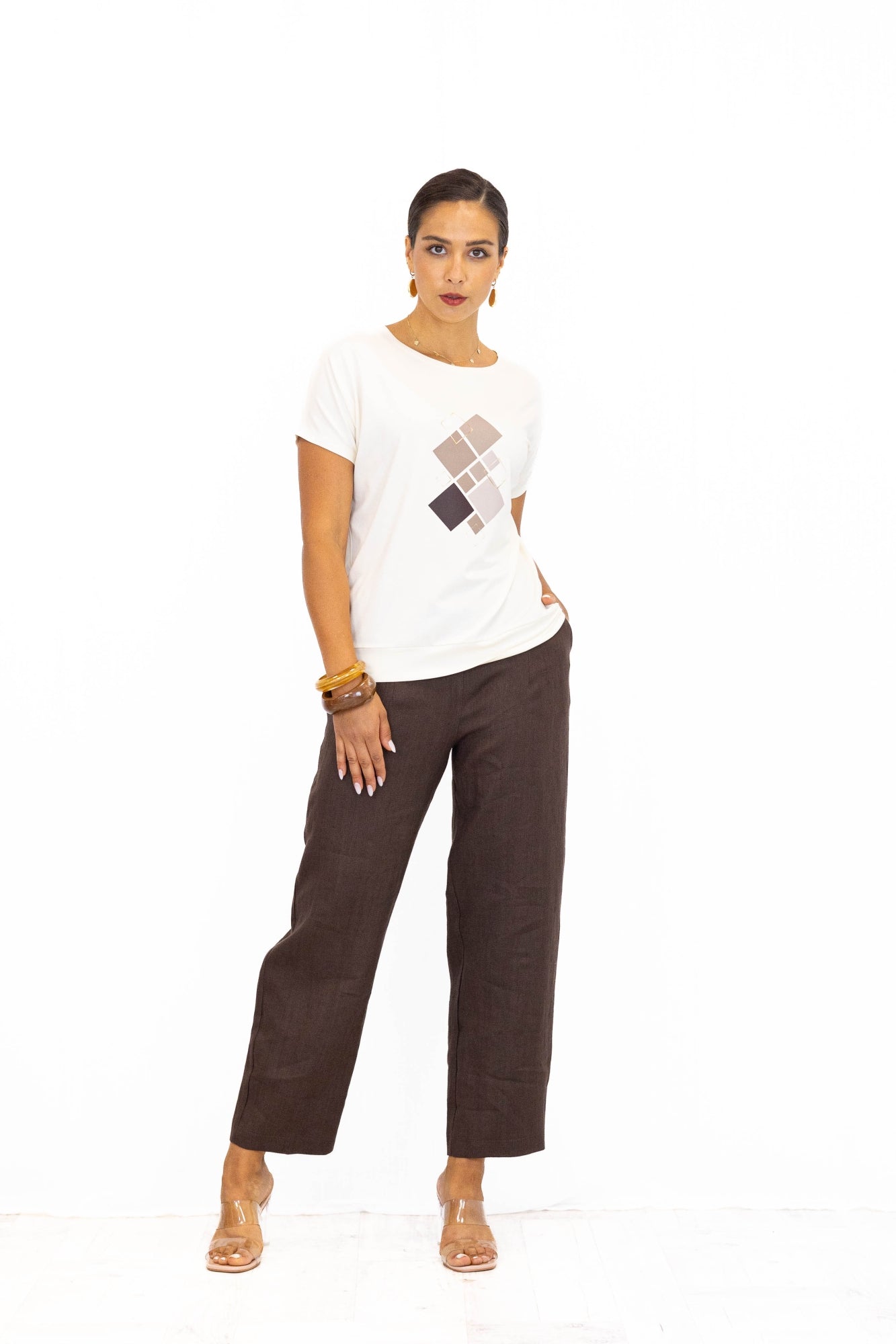 Bluzka damska JOANNA Squares