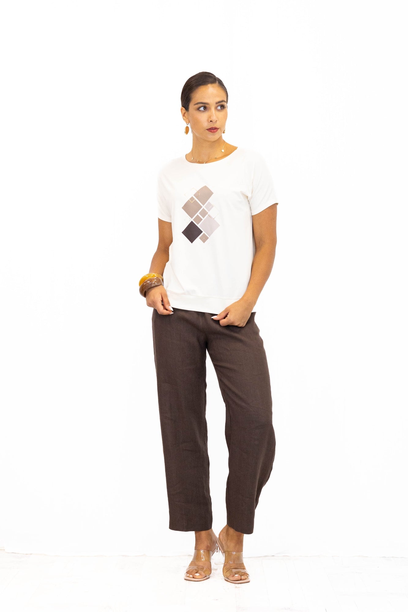 Bluzka damska JOANNA Squares