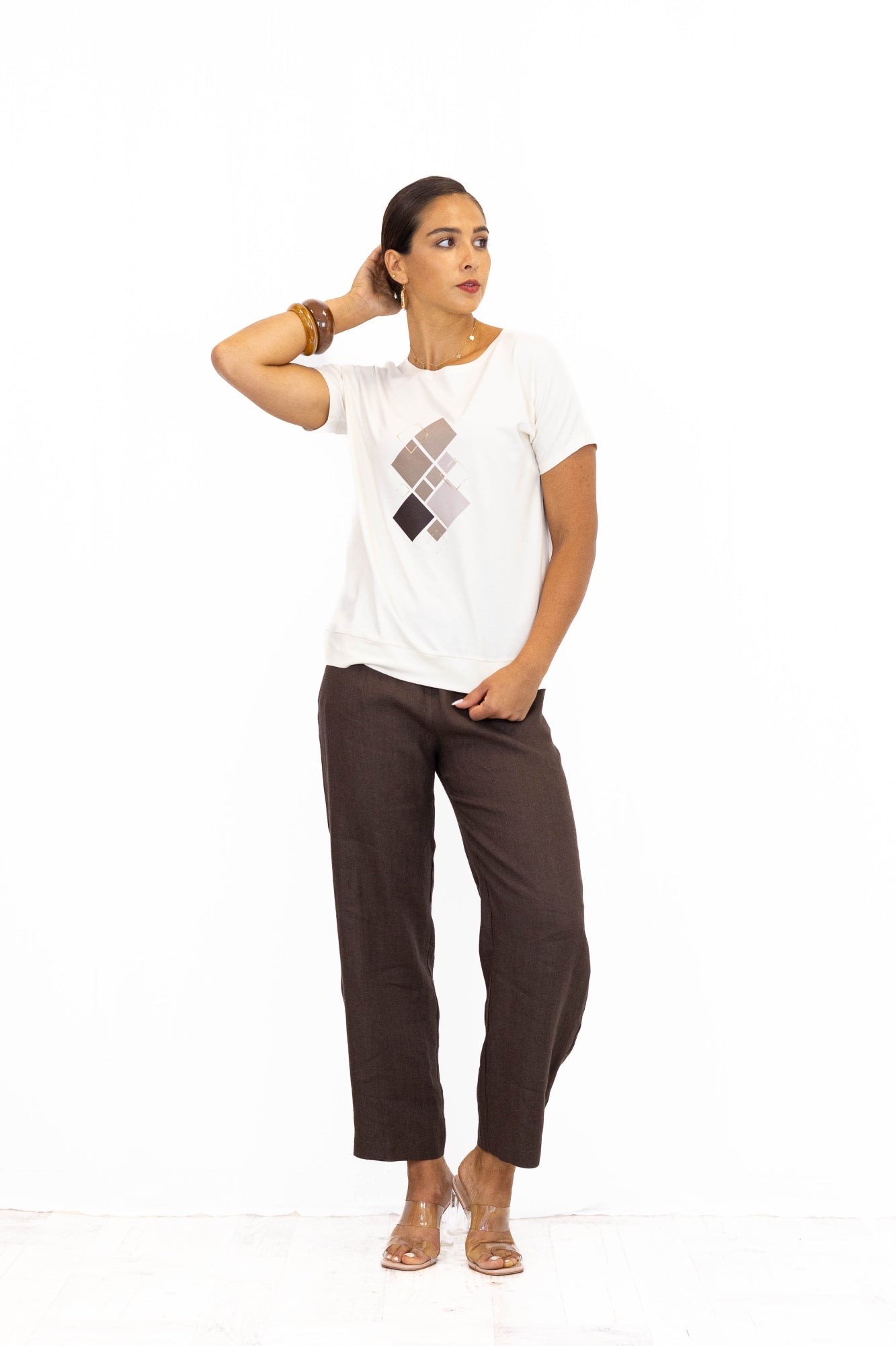Bluzka damska JOANNA Squares
