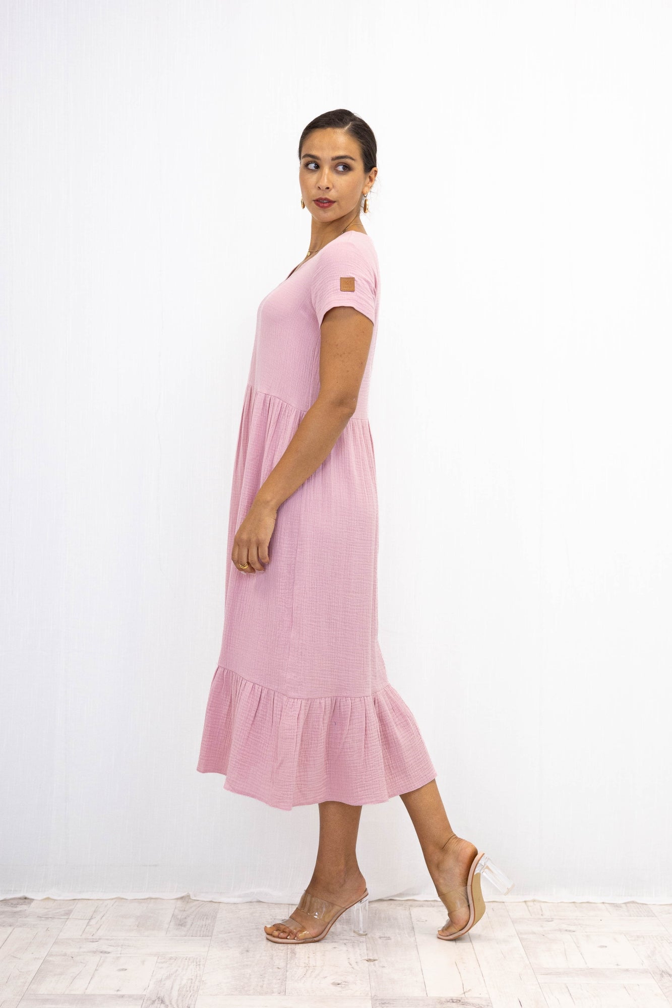 Sukienka muślinowa LUISA Blush Pink