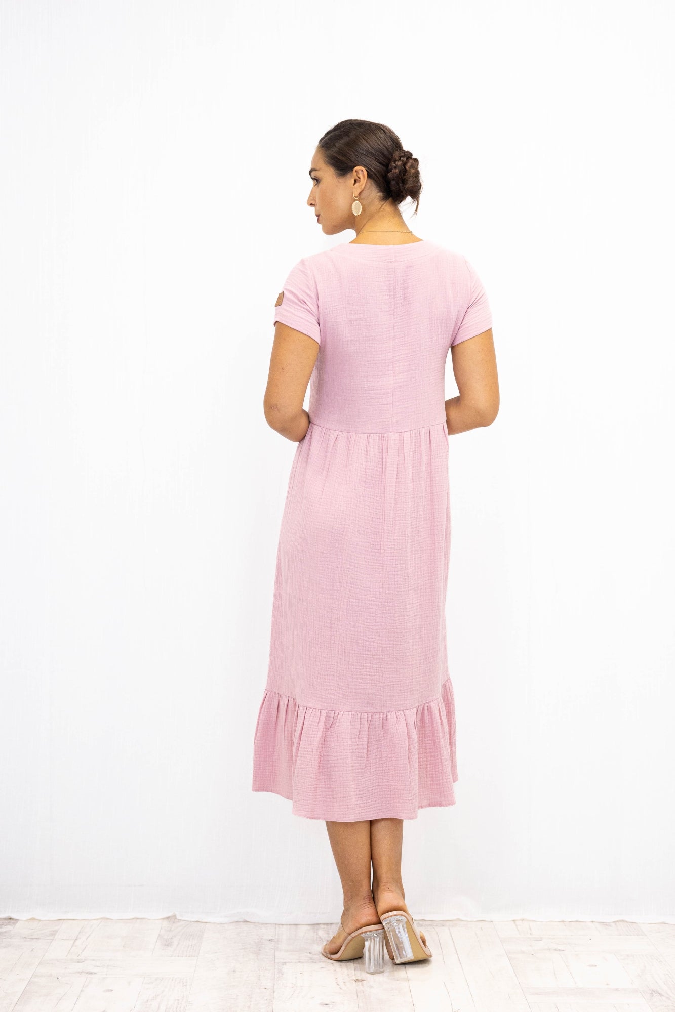 Sukienka muślinowa LUISA Blush Pink
