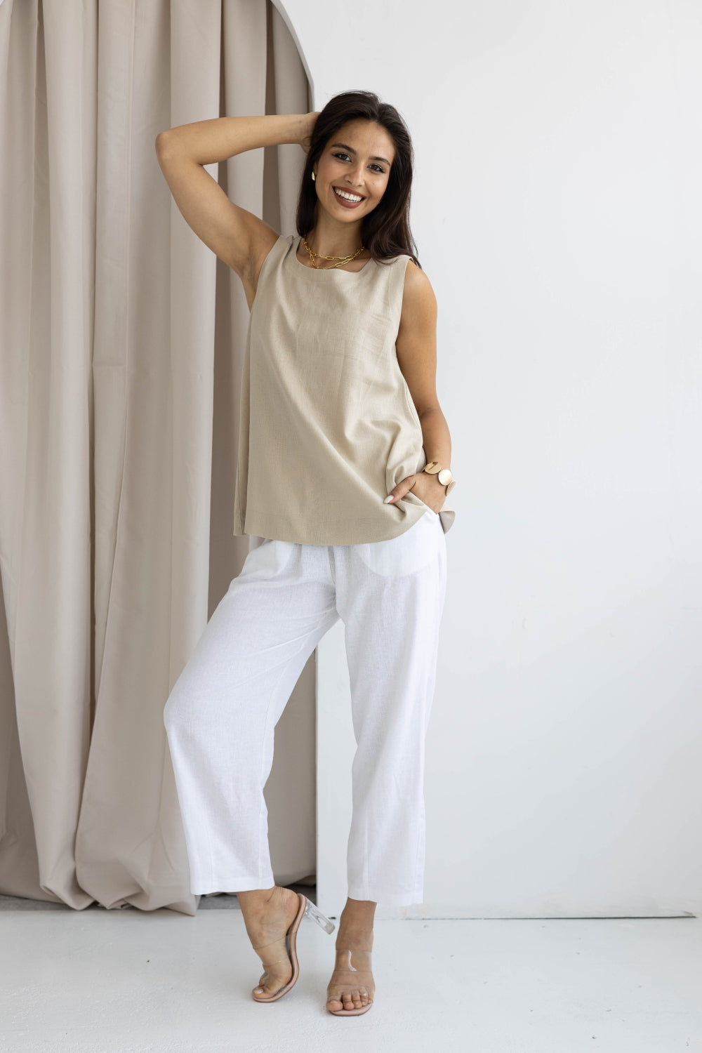 PRE - ORDER Bluzka damska NAOMI Beige