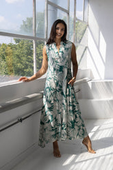 Sukienka EVA VISCOSE GREEN