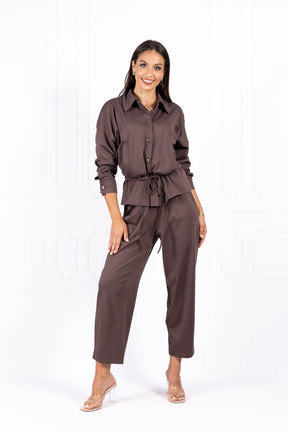 Spodnie damskie BETI Milk Chocolate