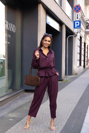 Komplet damski AURA Burgundy