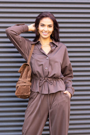 Komplet damski AURA Milk chocolate