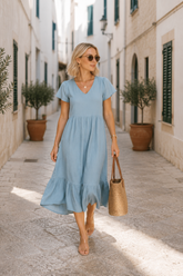 Sukienka muślinowa LUISA Blue