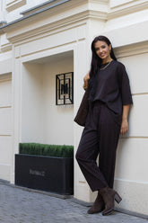 Komplet damski MALENA Dark Chocolate