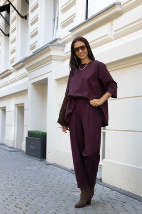 Komplet damski MALENA Burgundy