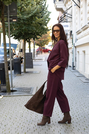 Komplet damski MALENA Burgundy