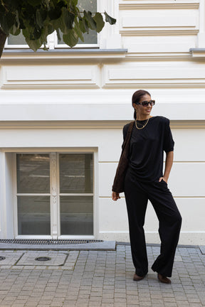 Bluzka damska z poduszkami OFELIA Black