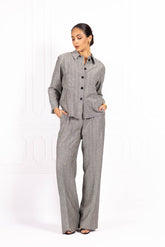 Komplet z lnu SUNSET Grey