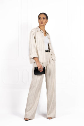 Komplet z lnu SUNSET Beige