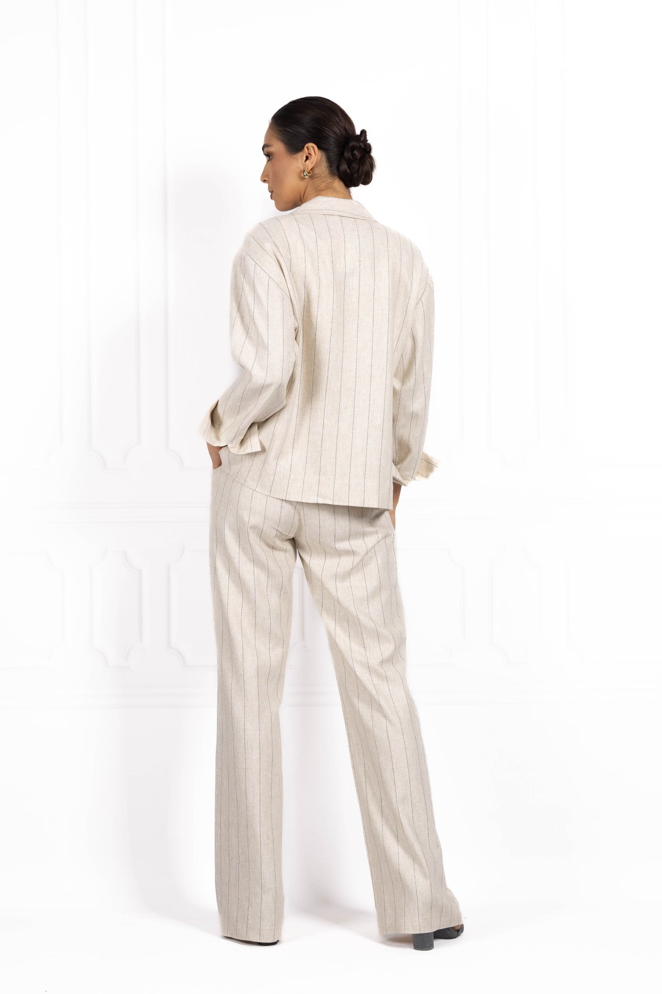 Komplet z lnu SUNSET Beige