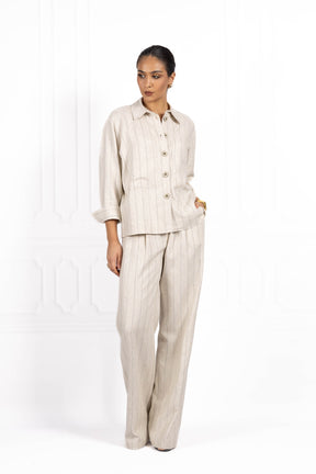 Komplet z lnu SUNSET Beige