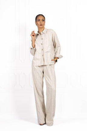 Komplet z lnu SUNSET Beige