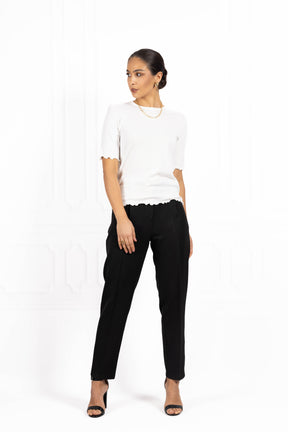 Spodnie damskie typu cygaretki Black