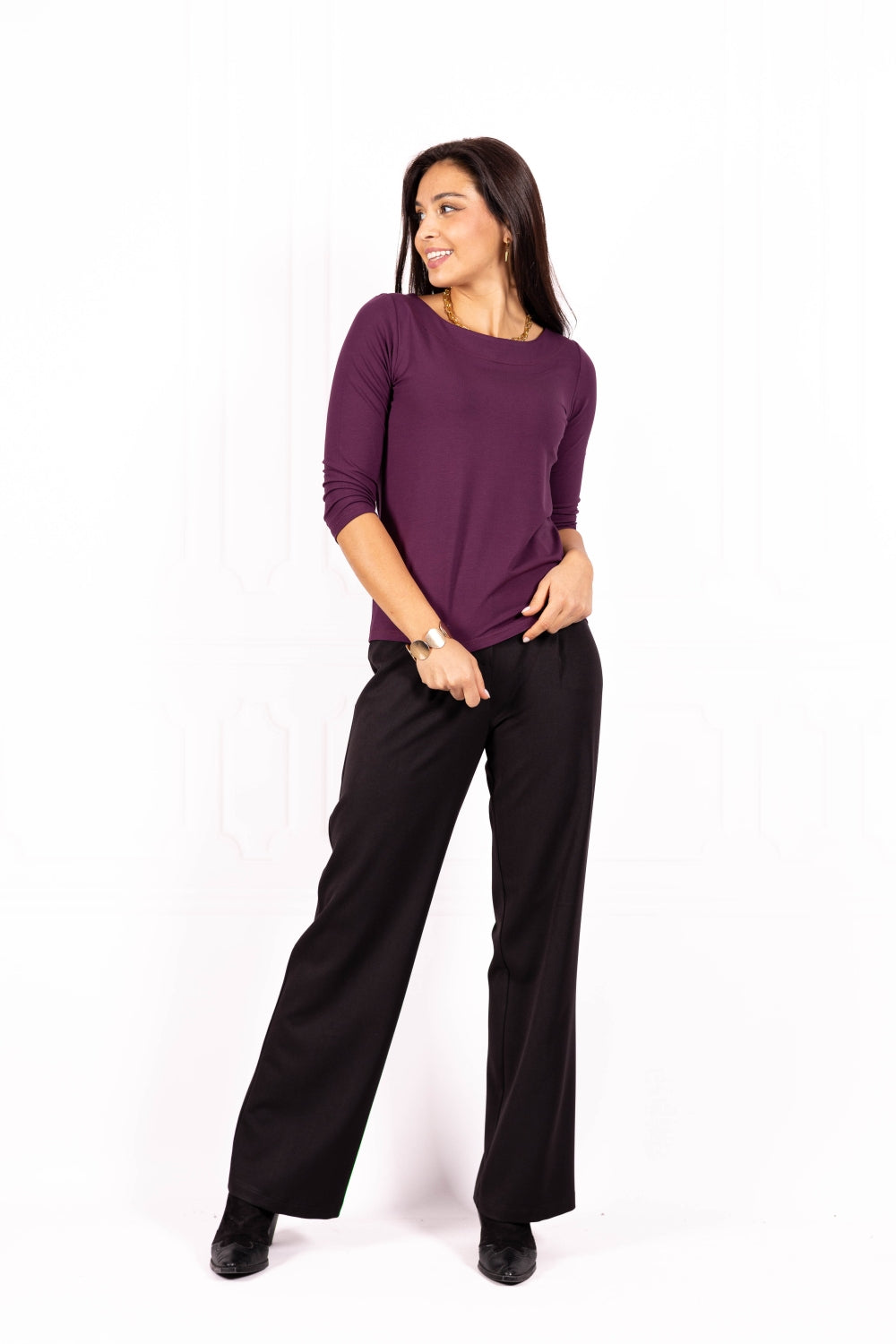 Bluzka damska BASIC II Plum wine