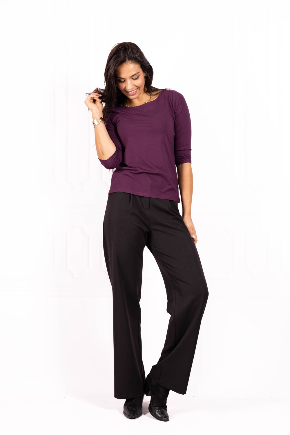 Bluzka damska BASIC II Plum wine