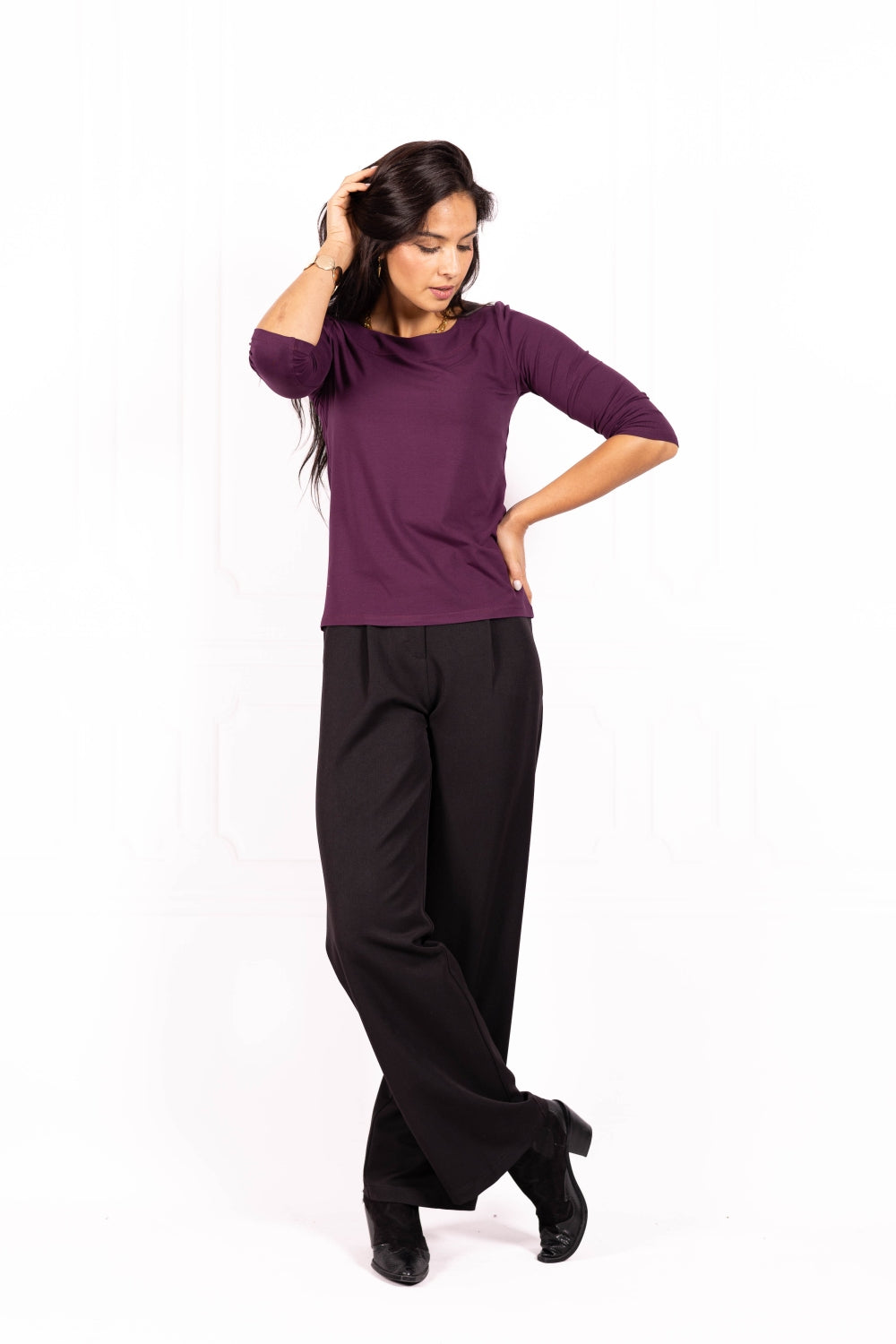 Bluzka damska BASIC II Plum wine