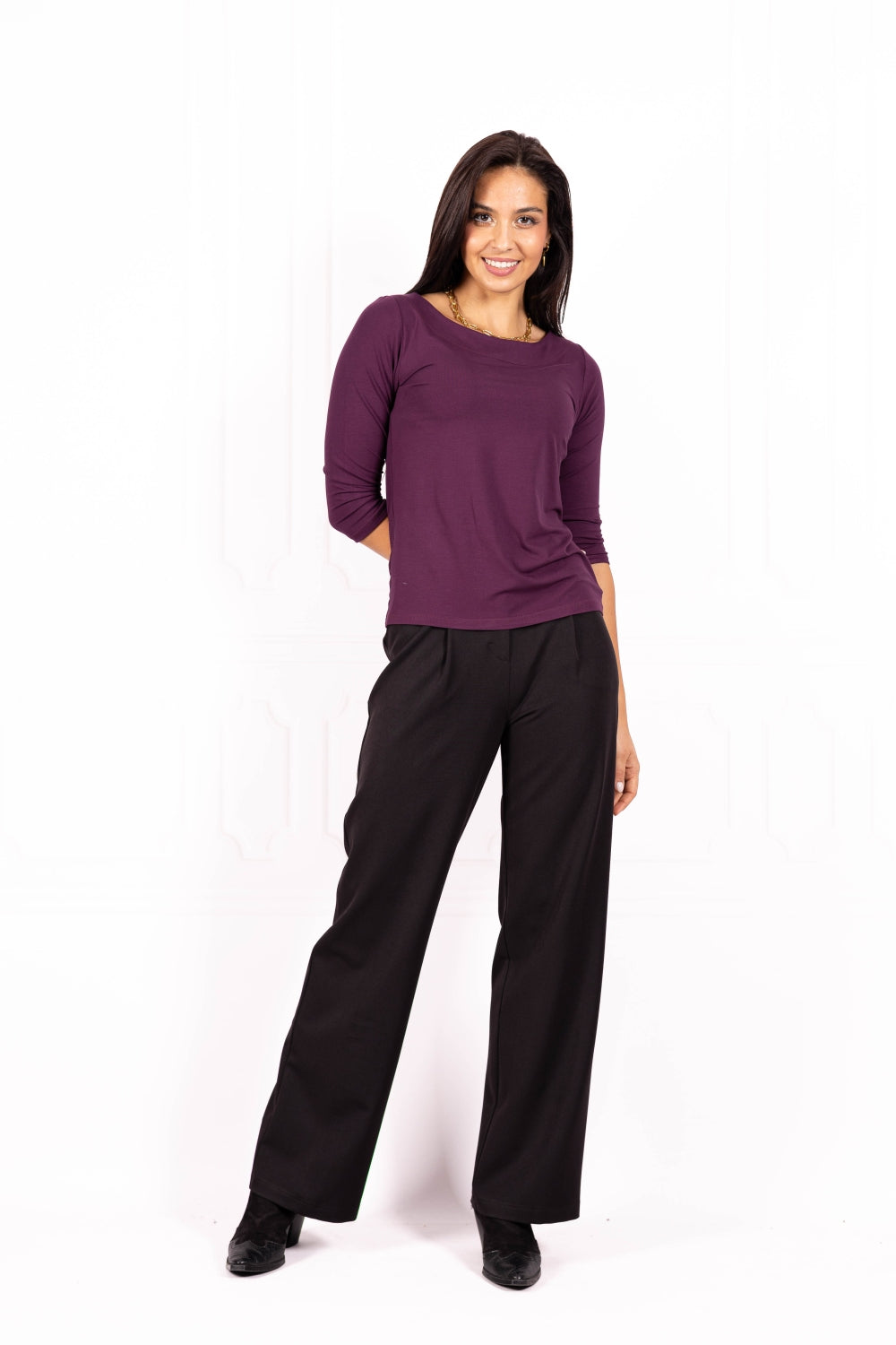 Bluzka damska BASIC II Plum wine