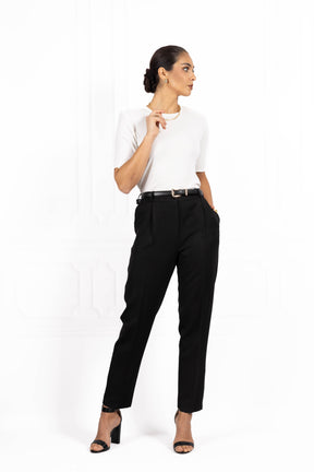 Spodnie damskie typu cygaretki Black