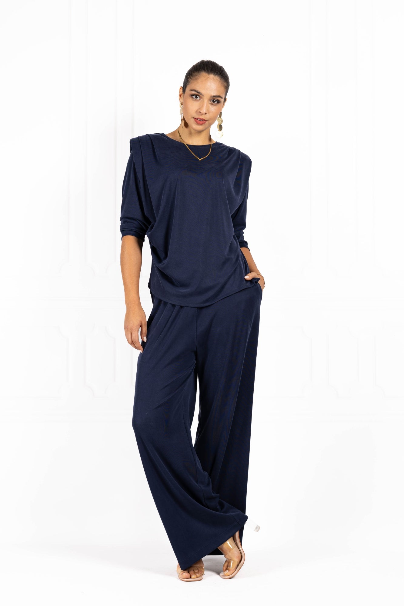 Bluzka damska ELLA SHAPE Navy