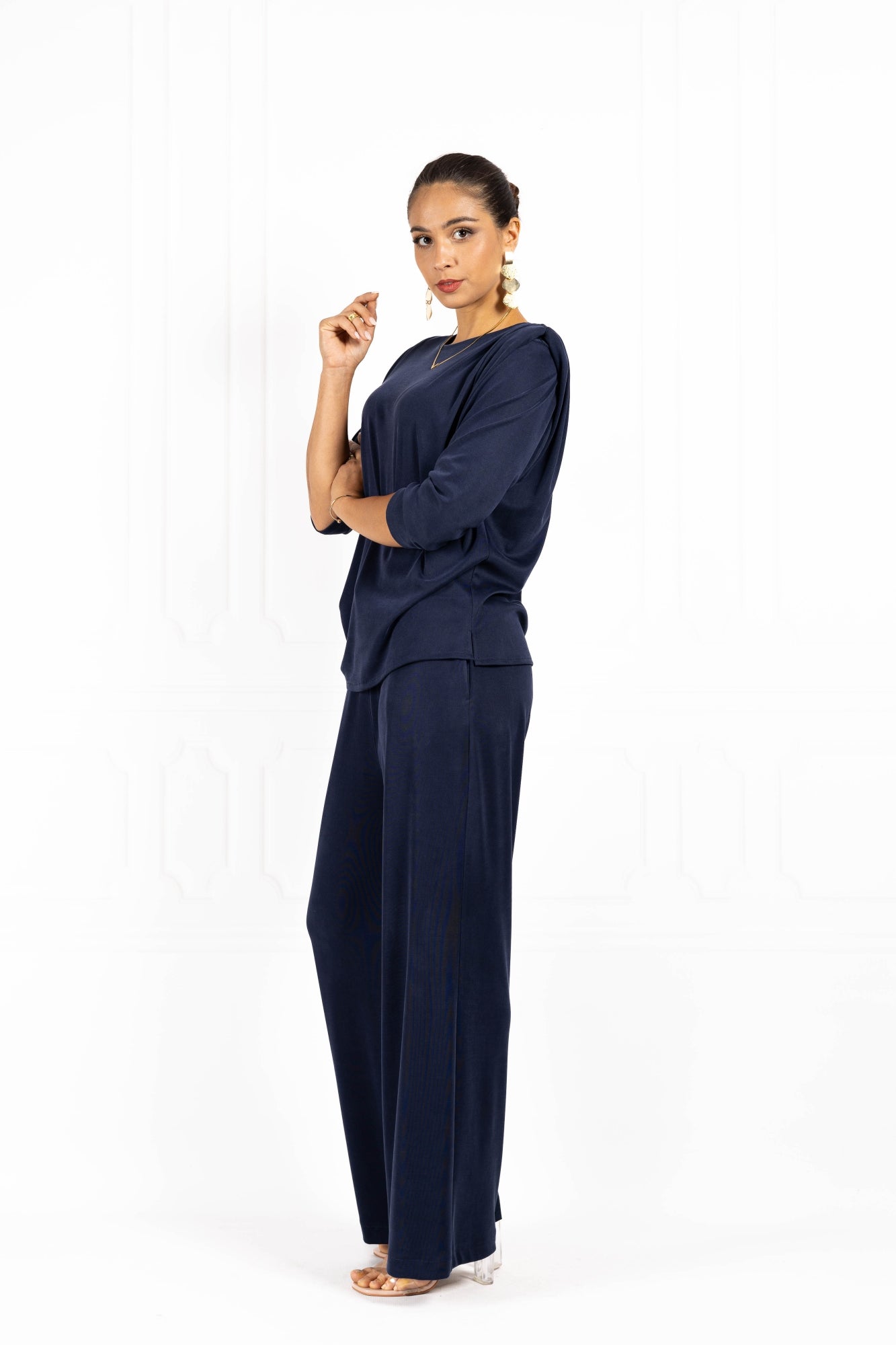 Bluzka damska ELLA SHAPE Navy