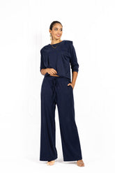 Spodnie damskie ELLA Navy