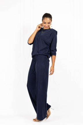Spodnie damskie ELLA Navy