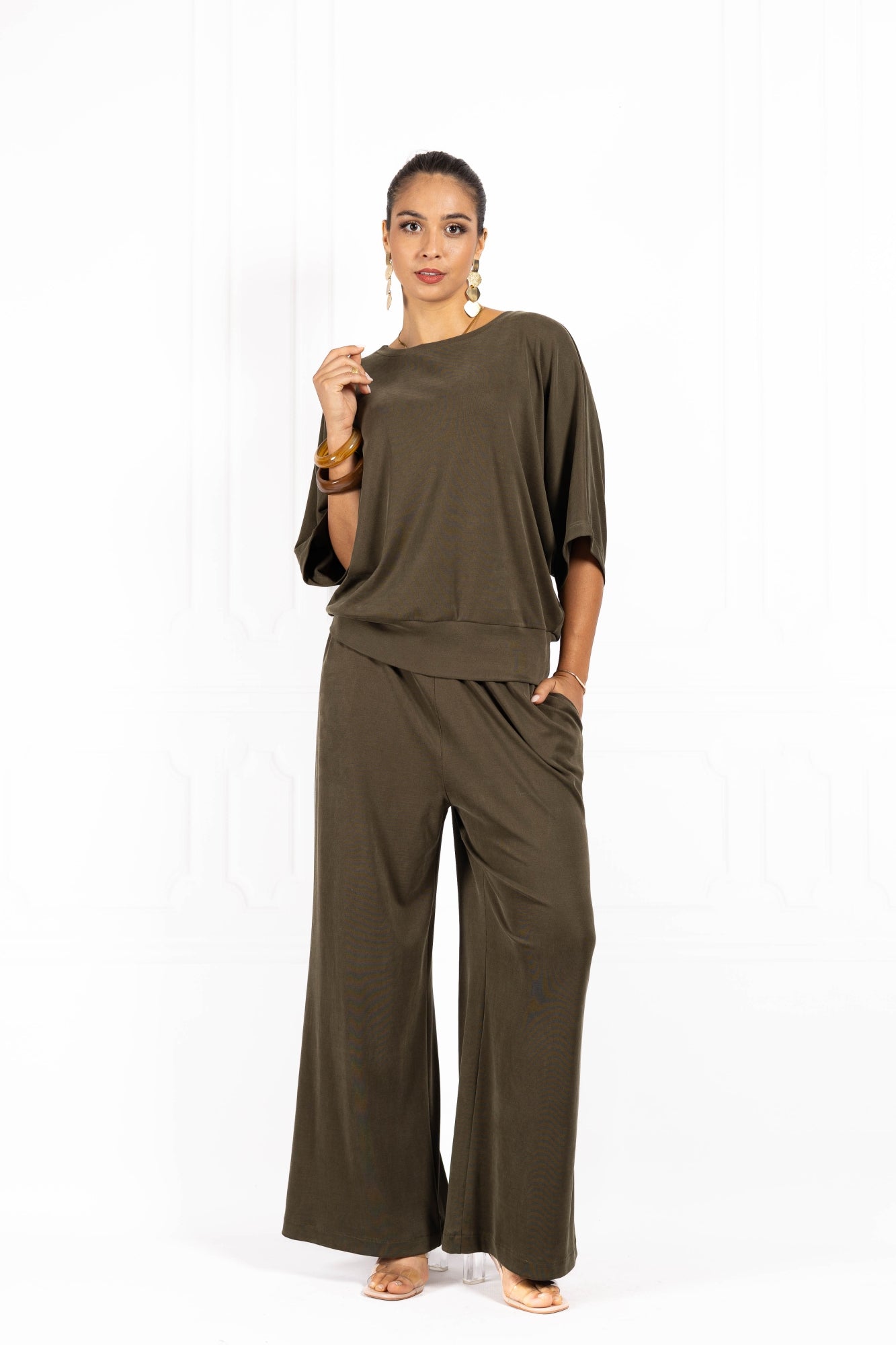 Spodnie damskie ELLA Olive