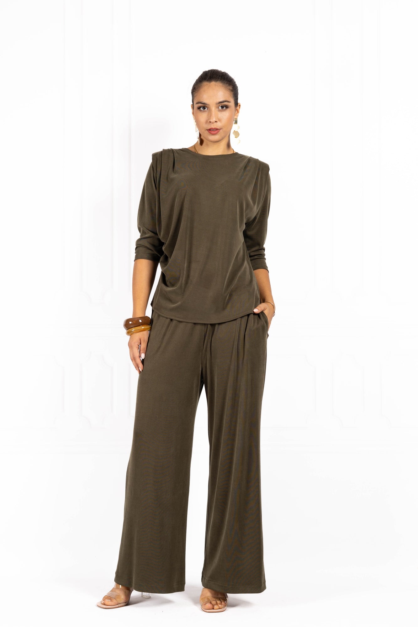 Bluzka damska ELLA SHAPE Olive