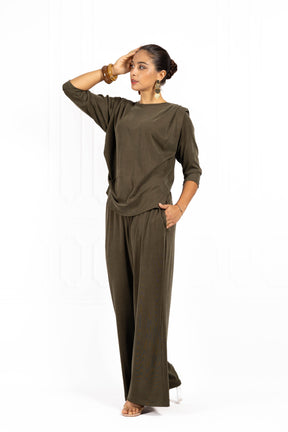 Bluzka damska ELLA SHAPE Olive