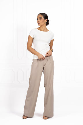 Bluzka damska BASIC Ecru