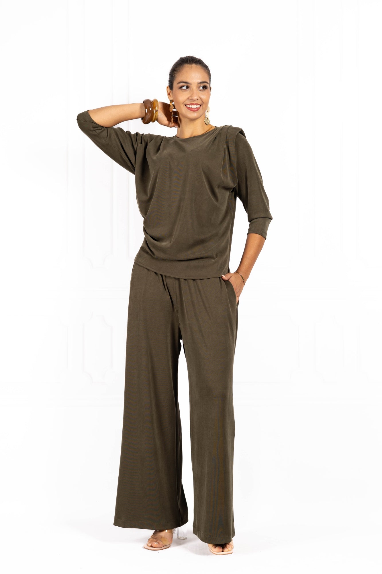 Bluzka damska ELLA SHAPE Olive