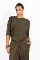 Bluzka damska ELLA SHAPE Olive