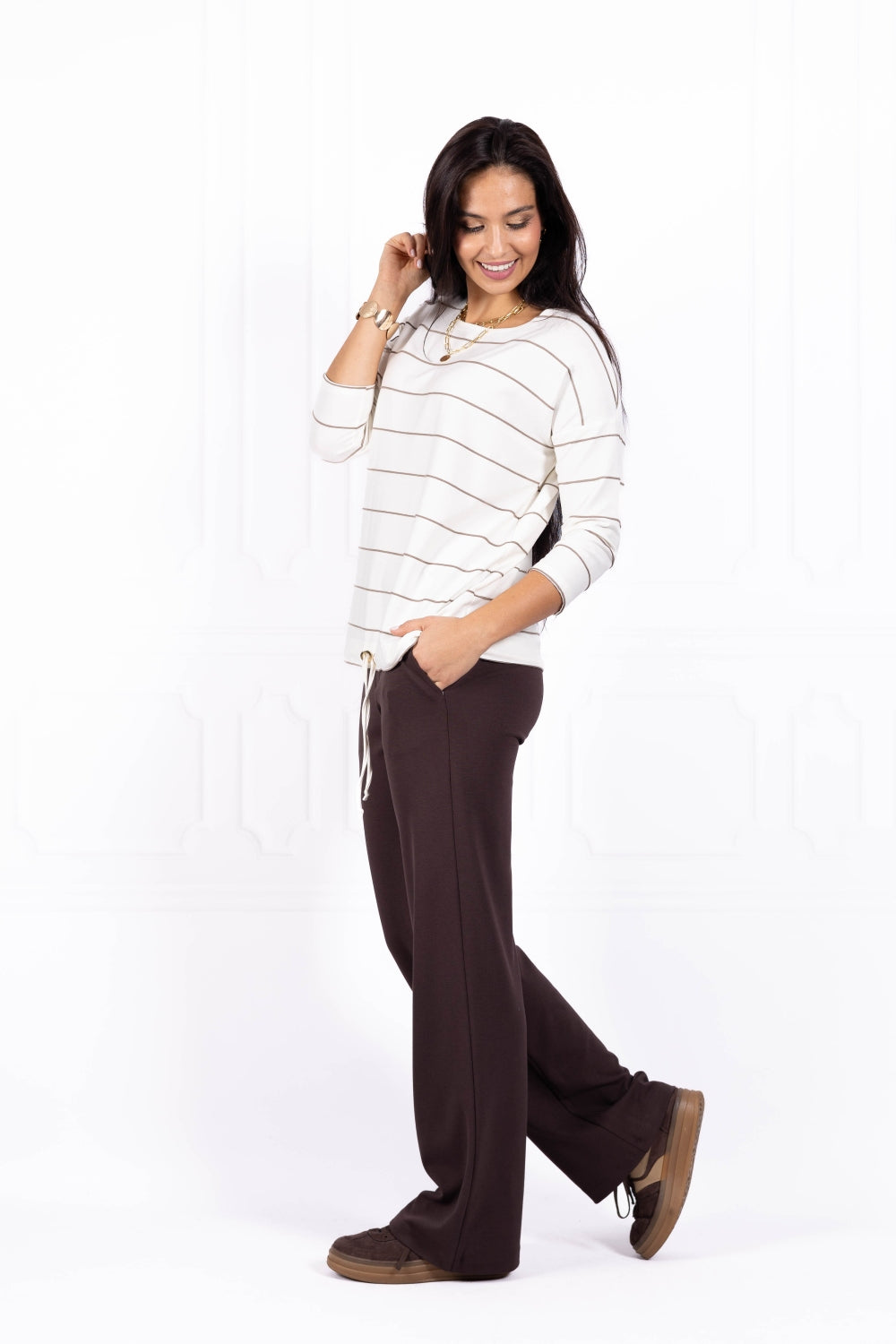 Spodnie damskie MEGHAN Brown