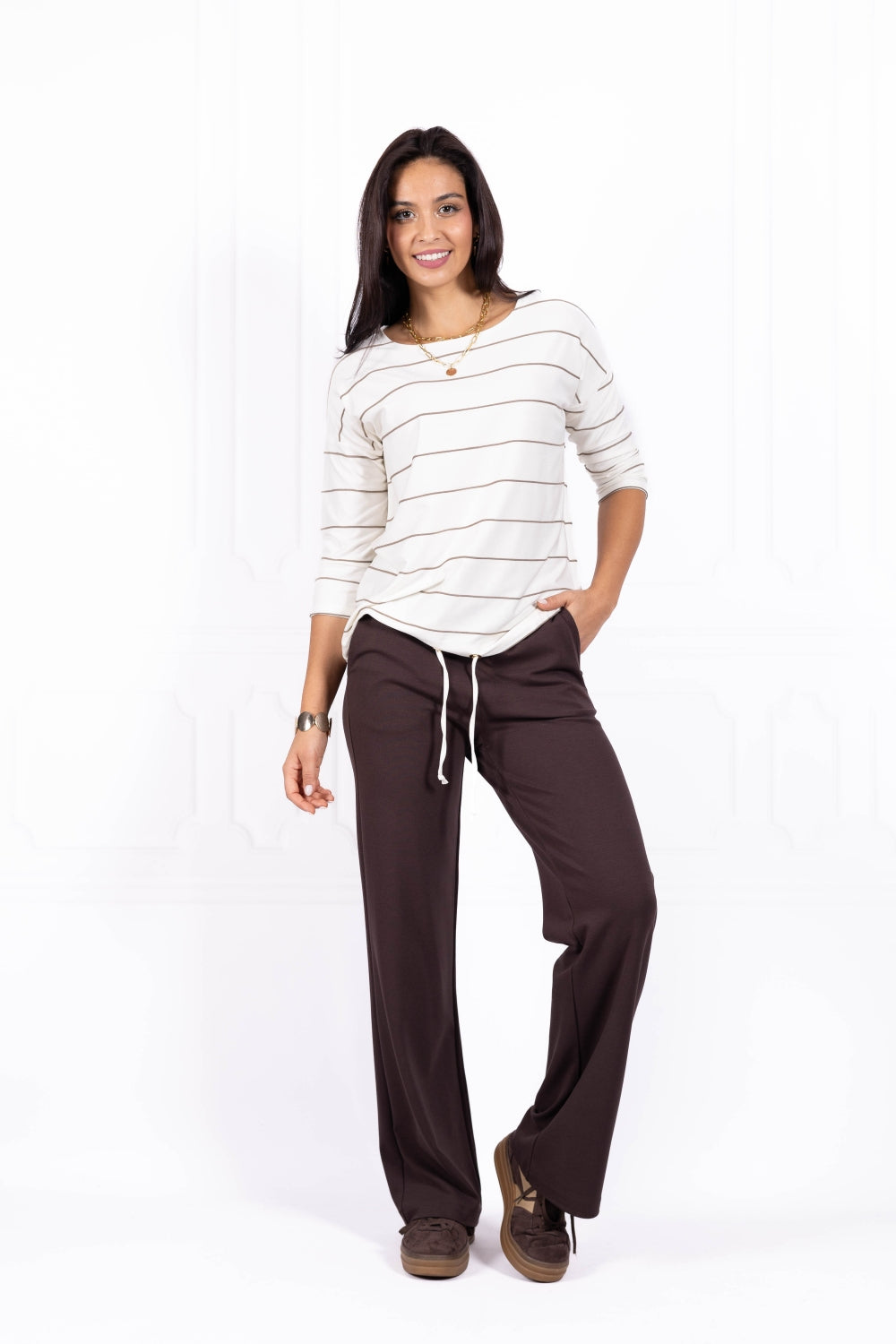 Spodnie damskie MEGHAN Brown